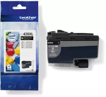 Een Brother inktcartridge, 6.000 pagina's, OEM LC-426XLBK, zwart koop je bij ShopXPress