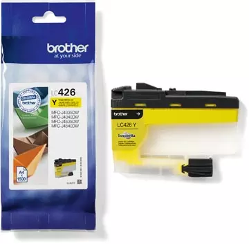 Een Brother inktcartridge, 1.500 pagina's, OEM LC-426Y, geel koop je bij ShopXPress