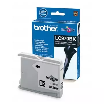 Een Brother inktcartridge, 350 pagina's, OEM LC-970BK, zwart koop je bij ShopXPress