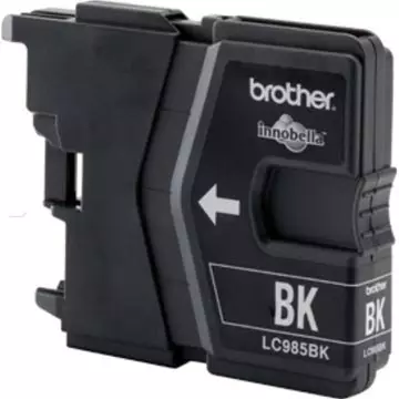 Een Brother inktcartridge, 300 pagina's, OEM LC-985BK, zwart koop je bij ShopXPress