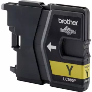 Een Brother inktcartridge, 260 pagina's, OEM LC-985Y, geel koop je bij ShopXPress