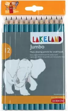 Een Lakeland grafietpotlood Jumbo HB, pak van 12 stuks koop je bij ShopXPress