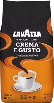 Een Lavazza koffiebonen cafe crema e gusto classic, zak van 1 kg koop je bij ShopXPress