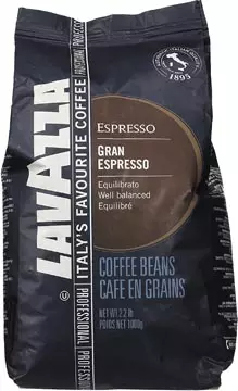 Een Lavazza koffiebonen grand espresso, zak van 1 kg koop je bij ShopXPress