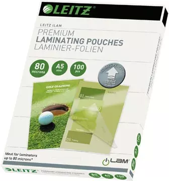 Een Leitz Ilam lamineerhoes ft A5, 160 micron (2 x 80 micron), pak van 100 stuks koop je bij ShopXPress