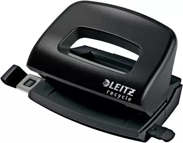 Een Leitz NeXXt Recycle Mini perforator, 10 blad, zwart koop je bij ShopXPress