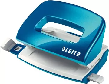 Een Leitz NeXXt WOW Mini perforator, 10 blad, blauw koop je bij ShopXPress