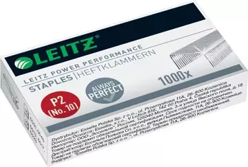 Een Leitz Power Performance P2 nietjes nr. 10, staal, doos van 1000 stuks koop je bij ShopXPress