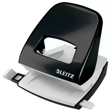 Een Leitz WOW perforator, 30 blad, zwart, op blister koop je bij ShopXPress