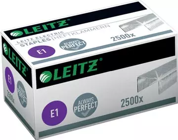 Een Leitz elektrische E1 nietjes, doos met 2500 nietjes koop je bij ShopXPress