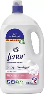 Een Lenor Professional wasverzachter sensitive, fles van 3,8 l koop je bij ShopXPress