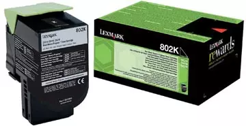 Een Lexmark Return Program toner 802, 1.000 pagina's, OEM 80C20K0, zwart koop je bij ShopXPress