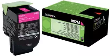 Een Lexmark Return Program toner 802, 1.000 pagina's, OEM 80C20M0, magenta koop je bij ShopXPress