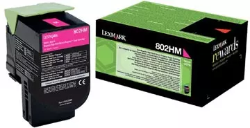 Een Lexmark Return Program toner 802, 3.000 pagina's, OEM 80C2HM0, magenta koop je bij ShopXPress