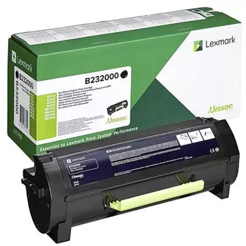 Een Lexmark Return Program toner B/MB2338, 2442, 2546, 2650, 3.000 pagina's, OEM B232000, zwart koop je bij ShopXPress