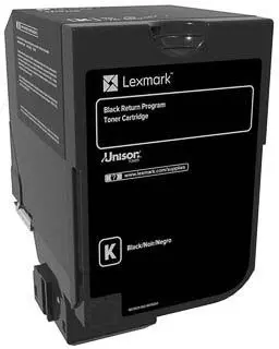 Een Lexmark Return Program toner CS72x, 3.000 pagina's, OEM 74C20K0, zwart koop je bij ShopXPress