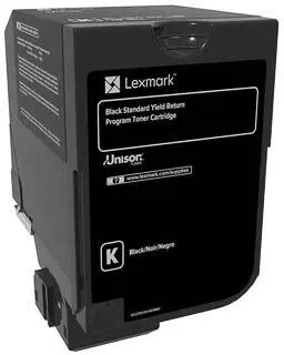 Een Lexmark Return Program toner CS72x, 7.000 pagina's, OEM 74C2SK0, zwart koop je bij ShopXPress