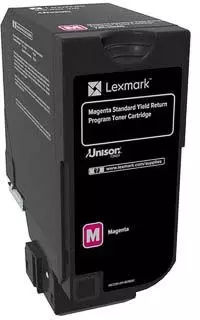 Een Lexmark Return Program toner CS72x, 7.000 pagina's, OEM 74C2SM0, magenta koop je bij ShopXPress