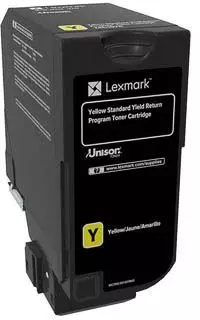 Een Lexmark Return Program toner CS72x, 7.000 pagina's, OEM 74C2SY0, geel koop je bij ShopXPress