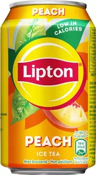 Een Lipton Ice Tea Peach, blik van 33 cl, pak van 24 stuks koop je bij ShopXPress