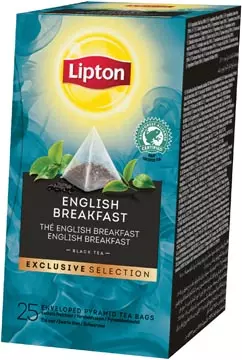 Een Lipton thee, English Breakfast, Exclusive Selection, doos van 25 zakjes koop je bij ShopXPress