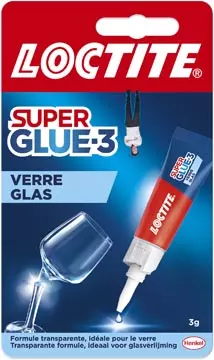 Een Loctite secondelijm Super Glue Glas, 3 g, op blister koop je bij ShopXPress