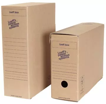 Een Loeff's Box, ft 37 x 26 x 11,5 cm, bruin, pak van 50 stuks koop je bij ShopXPress