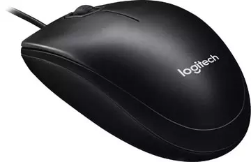 Een Logitech muis B100, zwart koop je bij ShopXPress