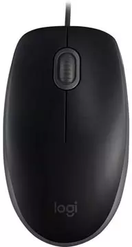 Een Logitech stille muis B110, zwart koop je bij ShopXPress