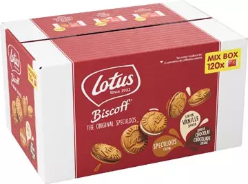 Een Lotus gevulde speculoos Mix Box, doos van 120 stuks koop je bij ShopXPress