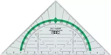 Een M+R Green Line geodriehoek, 16 cm koop je bij ShopXPress