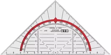 Een M+R geodriehoek, 16 cm koop je bij ShopXPress