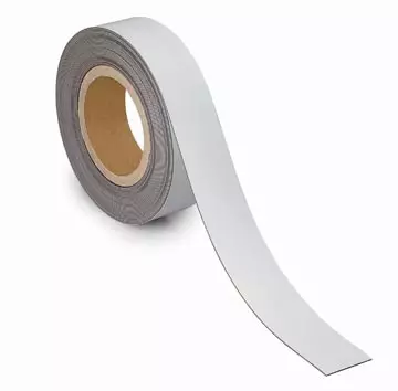 Een MAUL magnetisch etiketband beschrijf- en wisbaar, 10mtx40mm, wit koop je bij ShopXPress