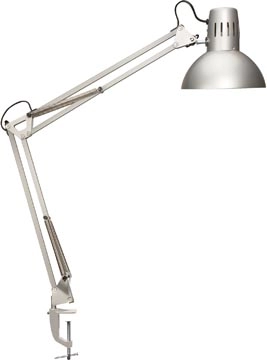 Een MAULstudy bureaulamp, met tafelklem, zilver koop je bij ShopXPress