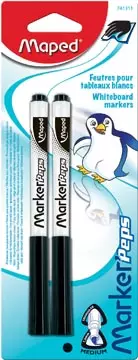 Een Maped whiteboardmarker Marker'Peps, blister van 2 stuks, zwart koop je bij ShopXPress