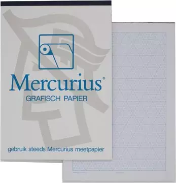 Een Mercurius isometrisch grafisch papier, 50 vel, ft A6 koop je bij ShopXPress