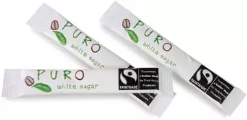 Een Miko Puro suikersticks fairtrade, kristalsuiker, 5 g, doos van 500 stuks koop je bij ShopXPress