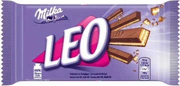 Een Milka Leo melkchocoladereep, 33 g koop je bij ShopXPress