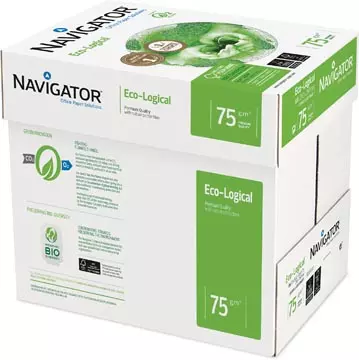 Een Navigator Eco-Logical printpapier ft A4, 75 g, pak van 500 vel koop je bij ShopXPress