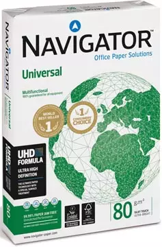 Een Navigator Universal printpapier ft A3, 80 g, pak van 500 vel koop je bij ShopXPress