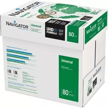 Een Navigator Universal printpapier ft A4, 80 g, pak van 500 vel koop je bij ShopXPress