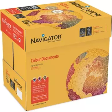 Een Navigator Colour Documents presentatiepapier ft A4, 120 g, pak van 250 vel koop je bij ShopXPress