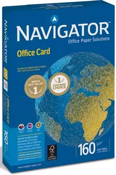 Een Navigator Office Card presentatiepapier ft A3, 160 g, pak van 250 vel koop je bij ShopXPress
