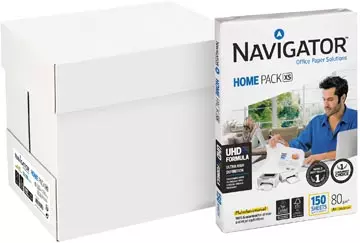 Een Navigator Home Pack XS printpapier ft A4,80 g, pak van 150 vel koop je bij ShopXPress