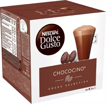 Een Nescafé Dolce Gusto koffiecapsules, Chococino, pak van 16 stuks koop je bij ShopXPress