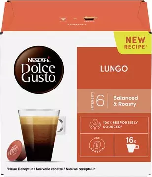 Een Nescafé Dolce Gusto koffiecapsules, Lungo, pak van 16 stuks koop je bij ShopXPress