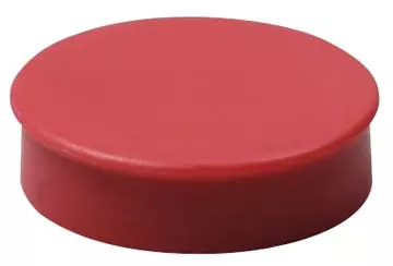 Een Nobo Magneten, diameter 38 mm, rood, blister van 4 stuks koop je bij ShopXPress