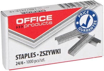 Een OFFICE products nietjes 24/6, doos van 1000 stuks koop je bij Supplierz BV