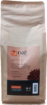 Een Oké Koffie instant koffie Excellent dark roast, pak van 500 gram koop je bij ShopXPress