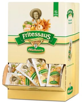 Een Oliehoorn Fritessaus, 35% glutenvrij, doos van 198 zakjes van 20 ml koop je bij ShopXPress